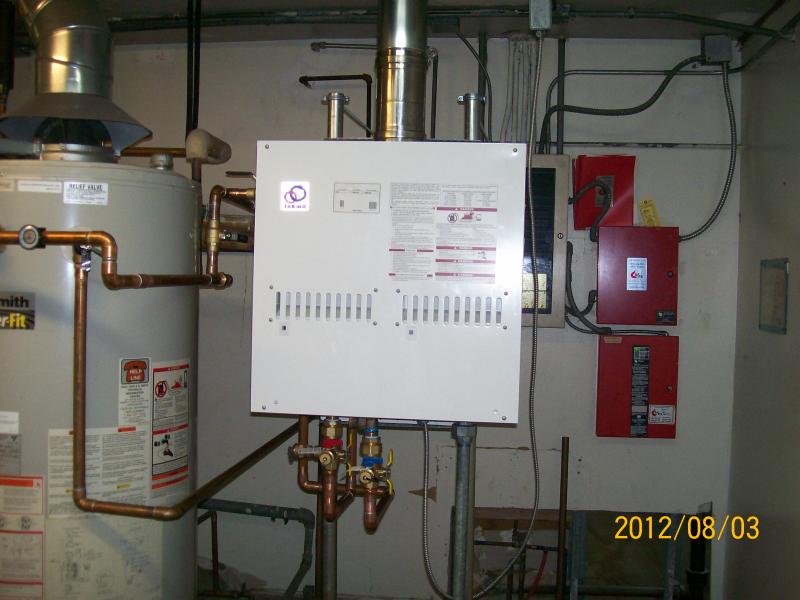 Takagi TM50 tankless boiler